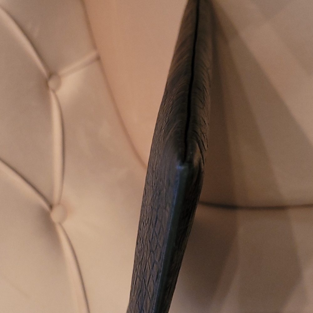YSL Black on Black Leather Laptop Document case - Picture 4 of 8